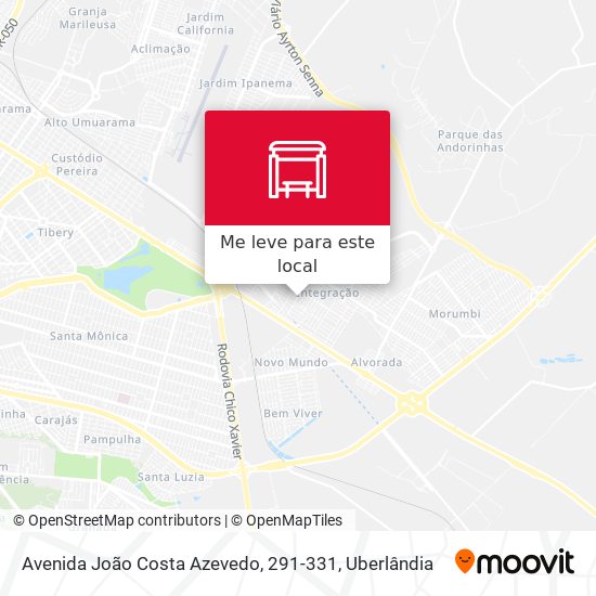 Avenida João Costa Azevedo, 291-331 mapa