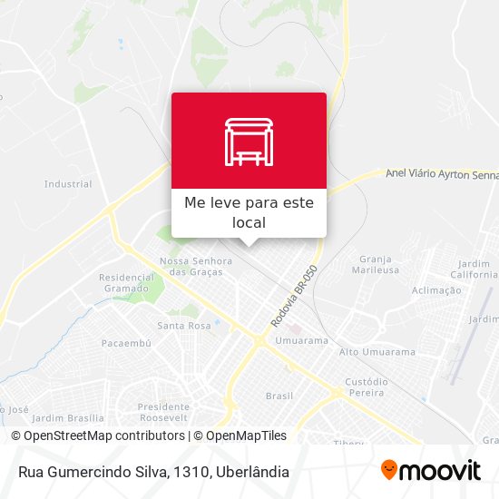 Rua Gumercindo Silva, 1310 mapa
