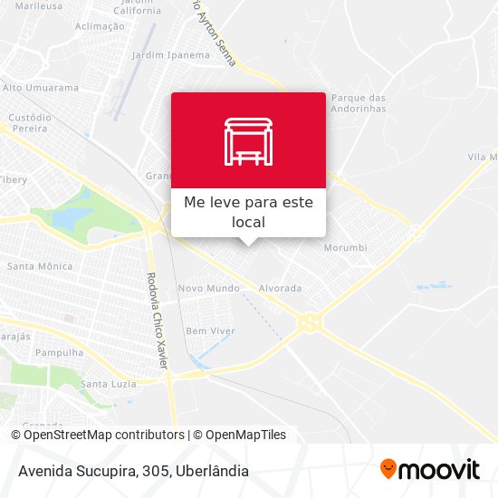 Avenida Sucupira, 305 mapa