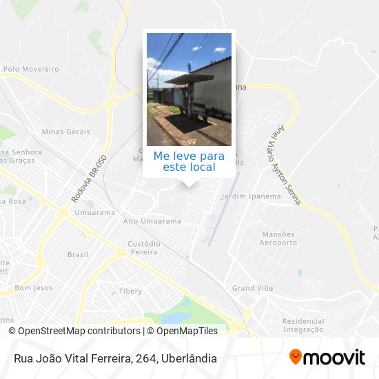 Rua João Vital Ferreira, 264 mapa