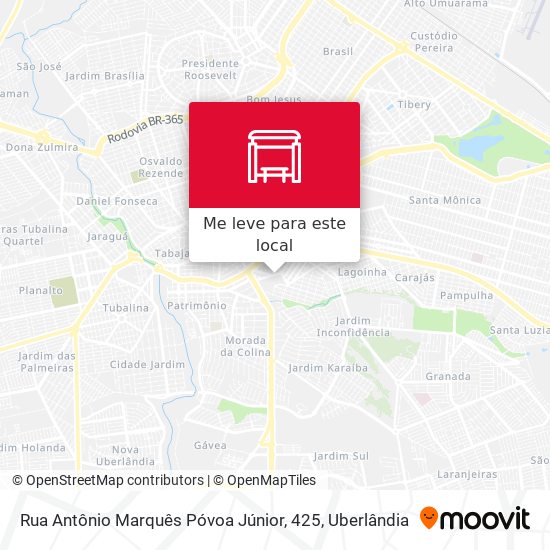 Rua Antônio Marquês Póvoa Júnior, 425 mapa