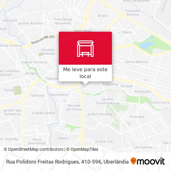 Rua Polidoro Freitas Rodrigues, 410-596 mapa