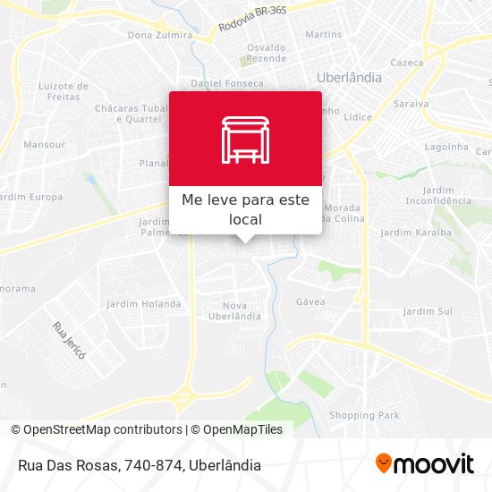 Rua Das Rosas, 740-874 mapa