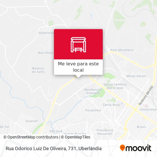 Rua Odorico Luiz De Oliveira, 731 mapa