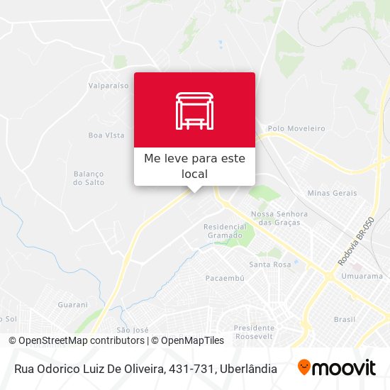 Rua Odorico Luiz De Oliveira, 431-731 mapa