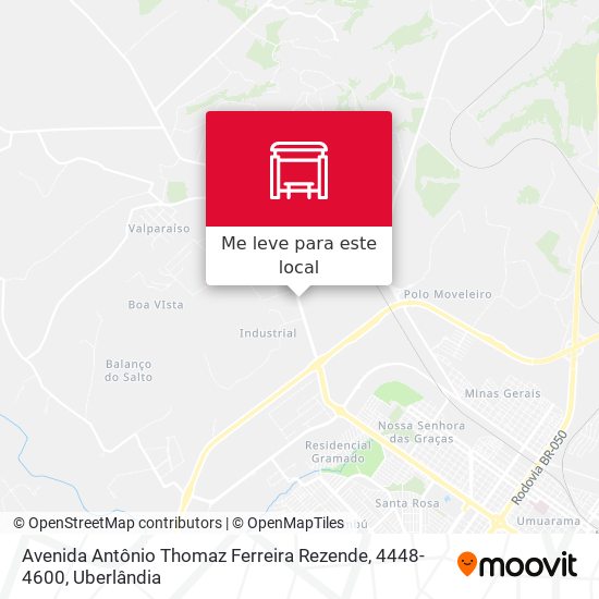 Avenida Antônio Thomaz Ferreira Rezende, 4448-4600 mapa