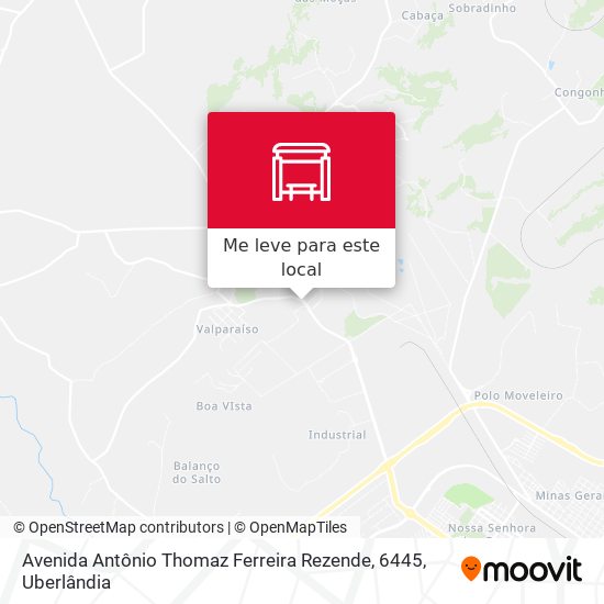 Avenida Antônio Thomaz Ferreira Rezende, 6445 mapa