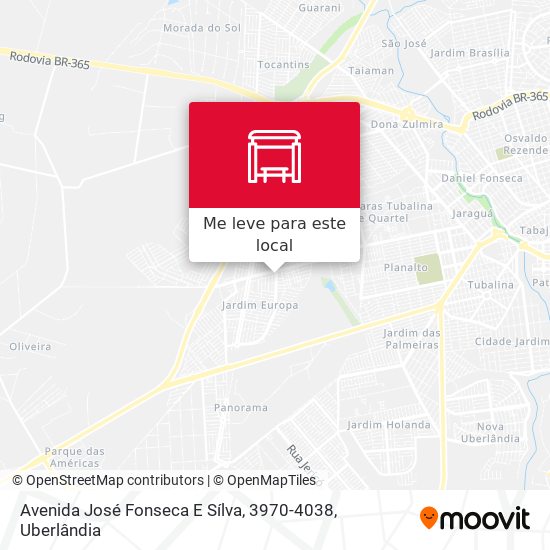 Avenida José Fonseca E Sílva, 3970-4038 mapa