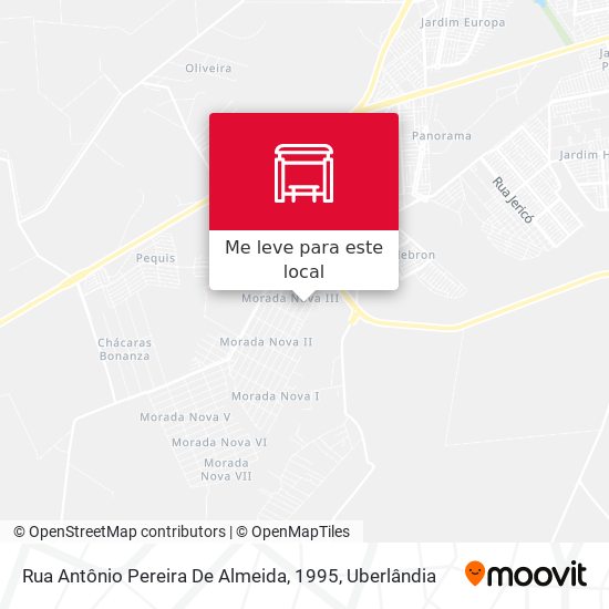 Rua Antônio Pereira De Almeida, 1995 mapa
