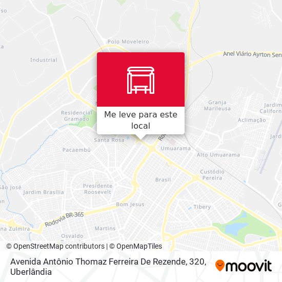Avenida Antônio Thomaz Ferreira De Rezende, 320 mapa