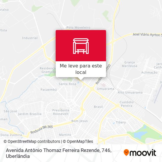 Avenida Antônio Thomaz Ferreira Rezende, 746 mapa