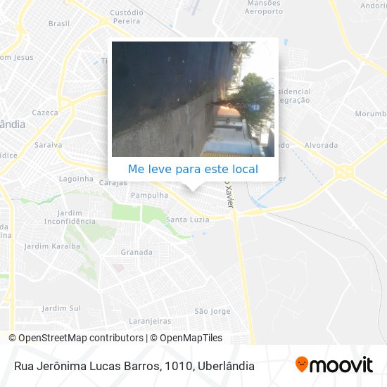 Rua Jerônima Lucas Barros, 1010 mapa