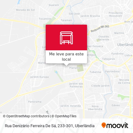 Rua Denizário Ferreira De Sá, 233-301 mapa