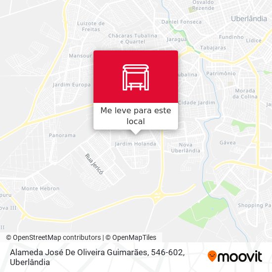 Alameda José De Oliveira Guimarães, 546-602 mapa