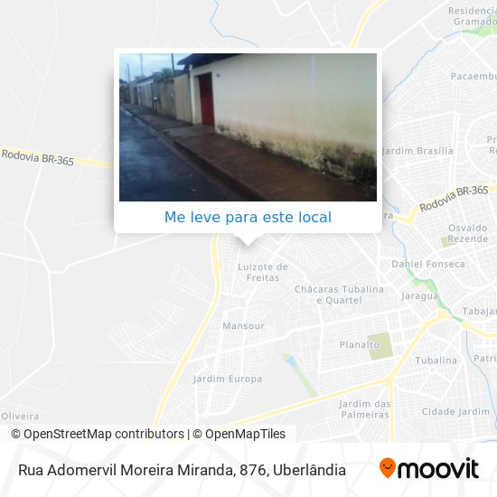 Rua Adomervil Moreira Miranda, 876 mapa