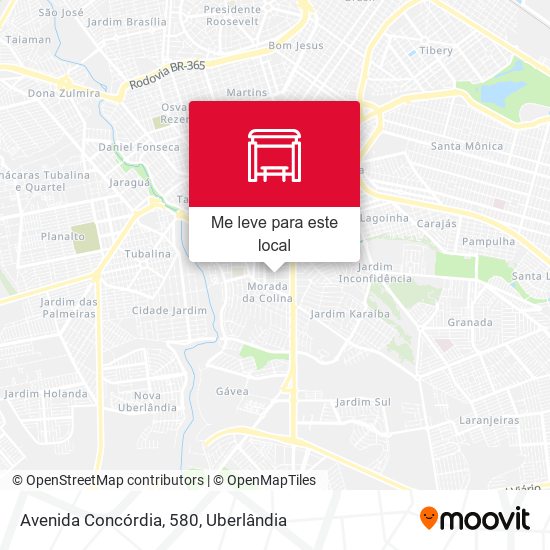 Avenida Concórdia, 580 mapa