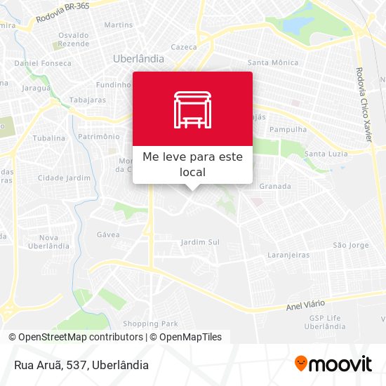 Rua Aruã, 537 mapa