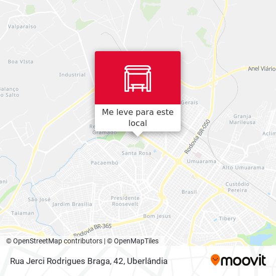 Rua Jerci Rodrigues Braga, 42 mapa