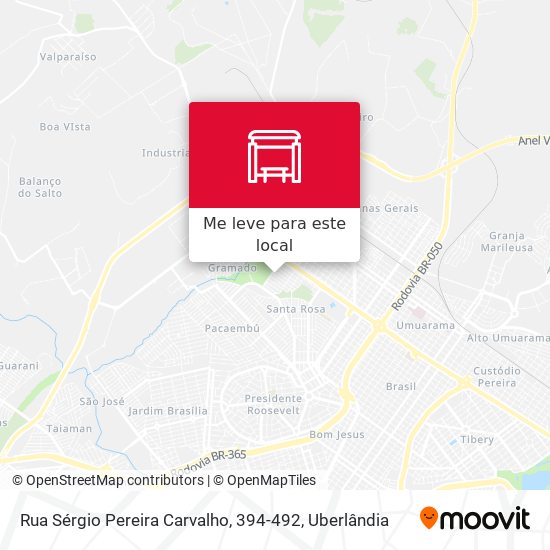 Rua Sérgio Pereira Carvalho, 394-492 mapa