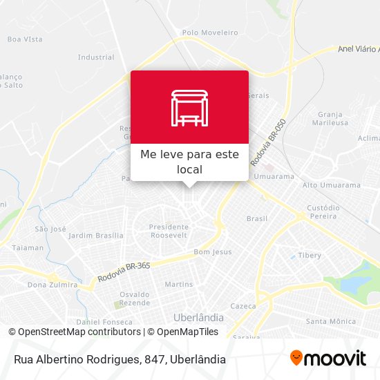 Rua Albertino Rodrigues, 847 mapa