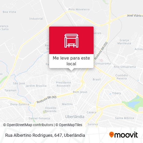 Rua Albertino Rodrigues, 647 mapa