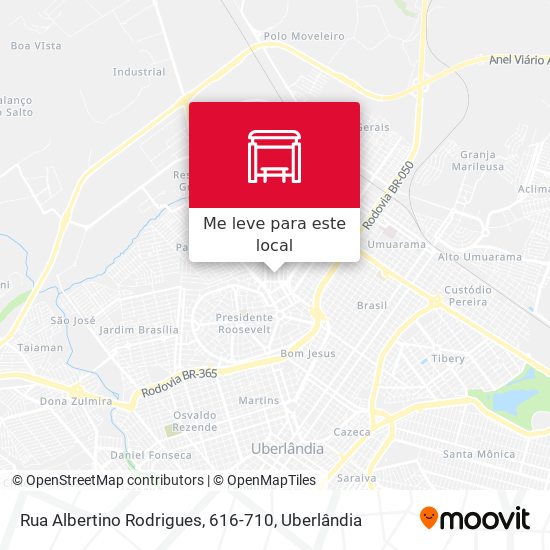 Rua Albertino Rodrigues, 616-710 mapa