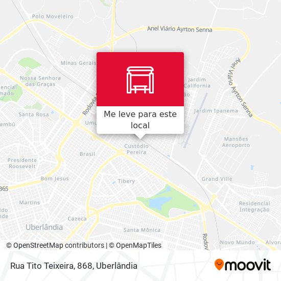 Rua Tito Teixeira, 868 mapa