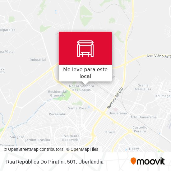 Rua República Do Piratini, 501 mapa