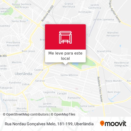 Rua Nordau Gonçalves Melo, 181-199 mapa