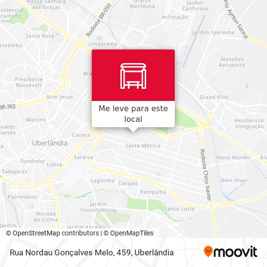 Rua Nordau Gonçalves Melo, 459 mapa