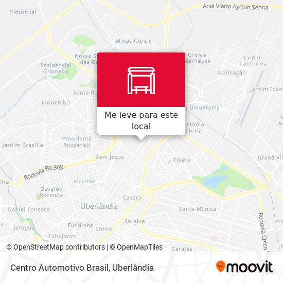 Centro Automotivo Brasil mapa