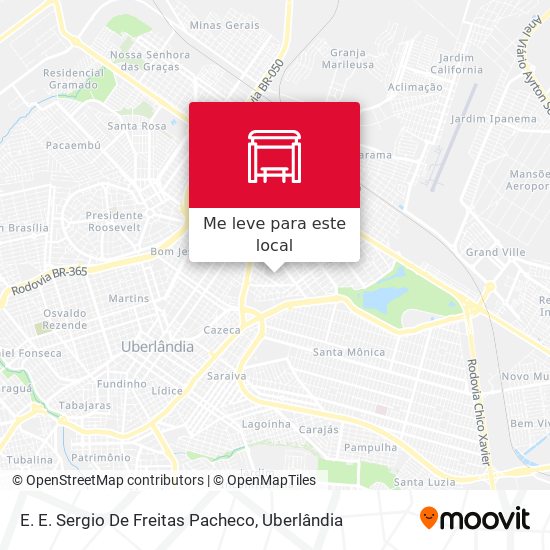 E. E. Sergio De Freitas Pacheco mapa