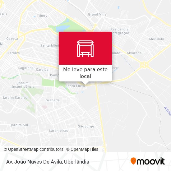 Av. João Naves De Ávila mapa