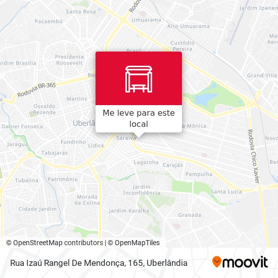Rua Izaú Rangel De Mendonça, 165 mapa