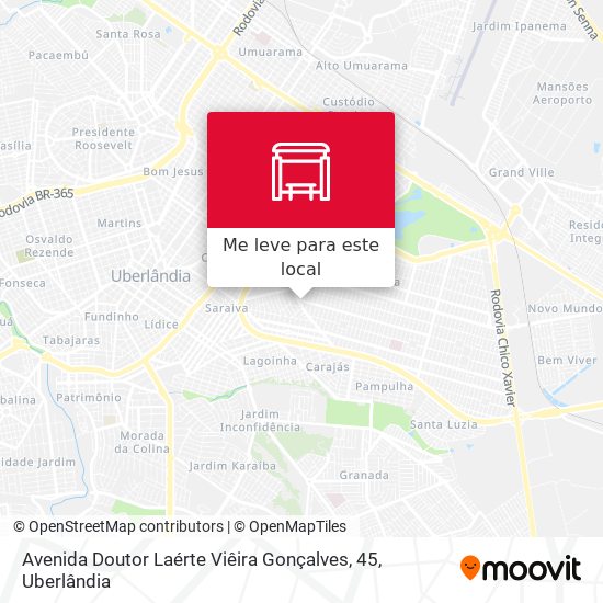 Avenida Doutor Laérte Viêira Gonçalves, 45 mapa