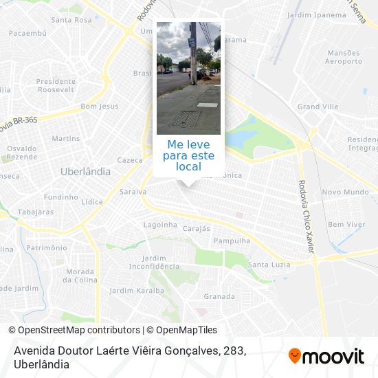 Avenida Doutor Laérte Viêira Gonçalves, 283 mapa