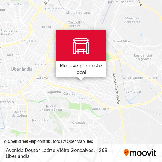 Avenida Doutor Laérte Viêira Gonçalves, 1268 mapa