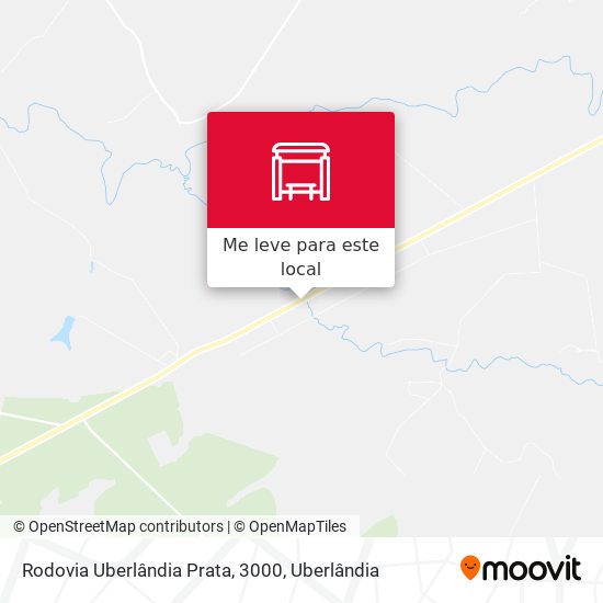 Rodovia Uberlândia Prata, 3000 mapa