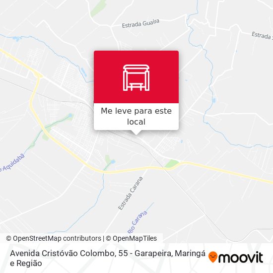 Avenida Cristóvão Colombo, 55 - Garapeira mapa