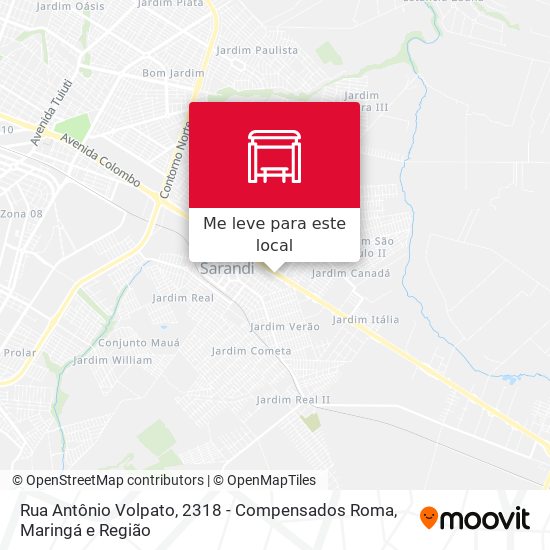 Rua Antônio Volpato, 2318 - Compensados Roma mapa