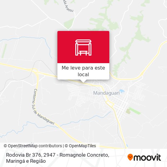 Rodovia Br 376, 2947 - Romagnole Concreto mapa