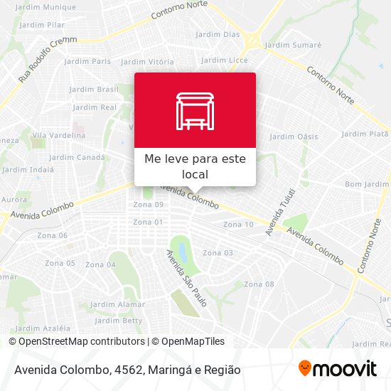 Avenida Colombo, 4562 mapa