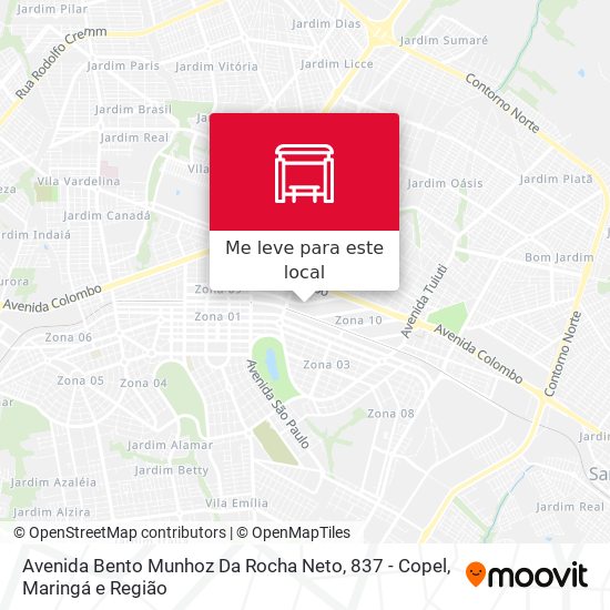 Avenida Bento Munhoz Da Rocha Neto, 837 - Copel mapa