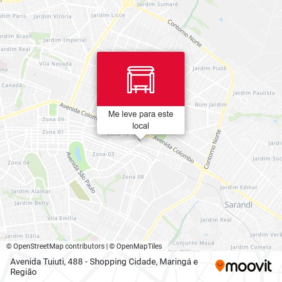 Avenida Tuiuti, 488 - Shopping Cidade mapa