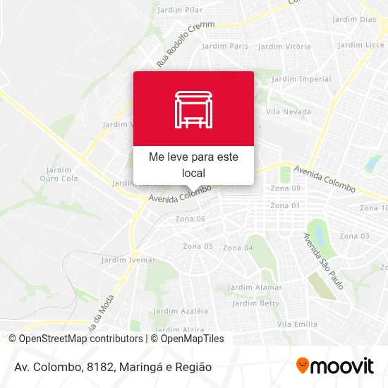 Av. Colombo, 8182 mapa