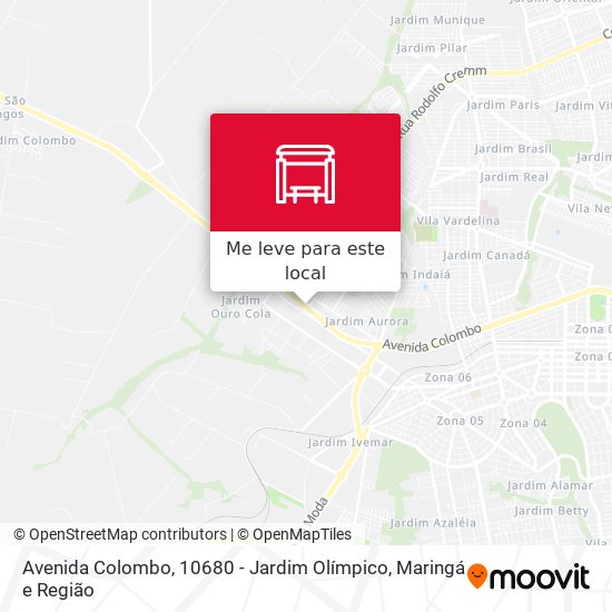 Avenida Colombo, 10680 - Jardim Olímpico mapa