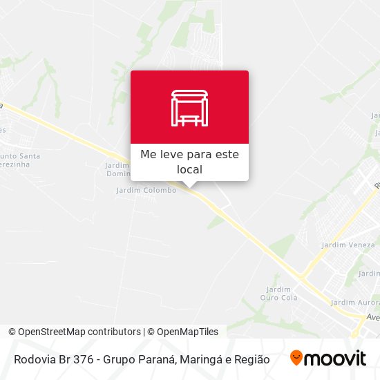 Rodovia Br 376 - Grupo Paraná mapa