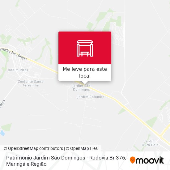 Patrimônio Jardim São Domingos - Rodovia Br 376 mapa