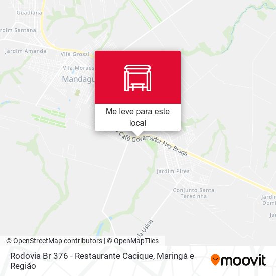 Rodovia Br 376 - Restaurante Cacique mapa