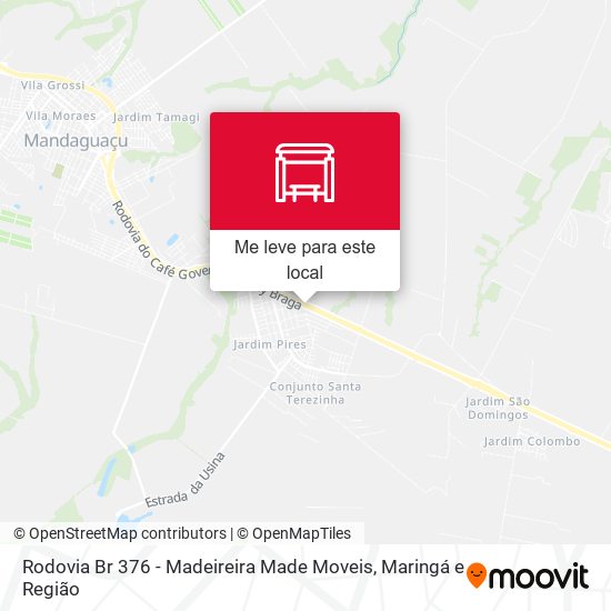 Rodovia Br 376 - Madeireira Made Moveis mapa